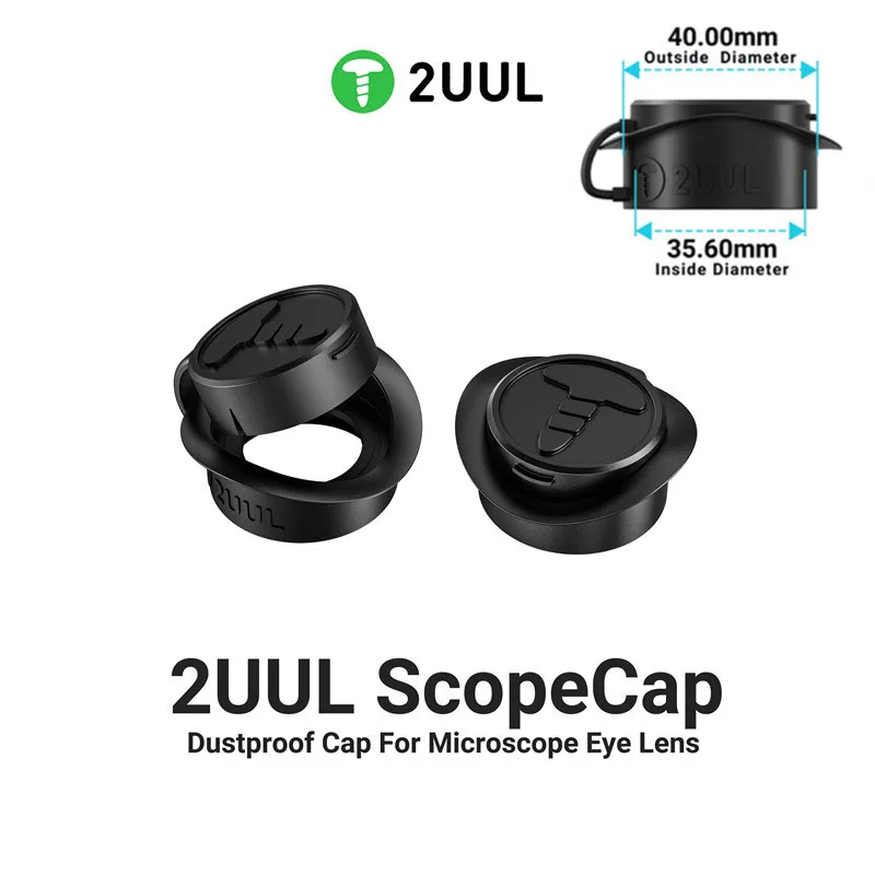 

2UUL MS81 ScopeCap Dustproof Cap For Microscope Eye Lens Strong Shading Effect Eyepieces Dust Cover Protective Lens Cap