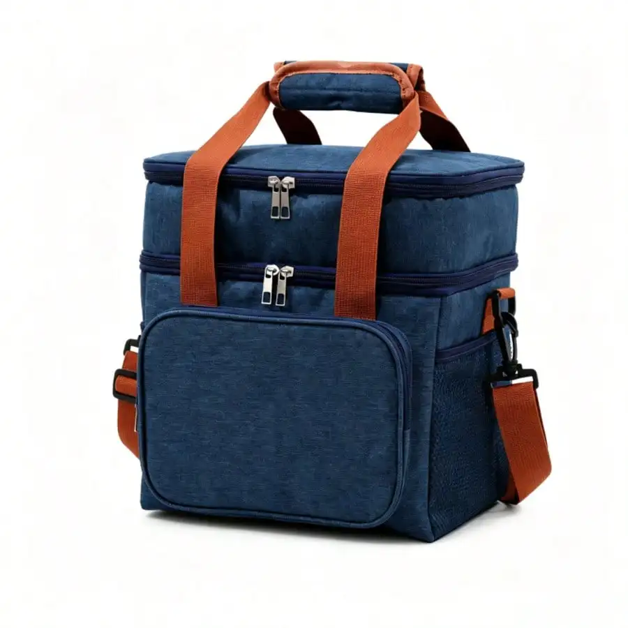 Insulated Lunch Bag, Double-Layer Thermal Lunch Tote, Reusable Food Bag For Hot And Cold Meals, Portable Lunch Bag For Work, School And Travel