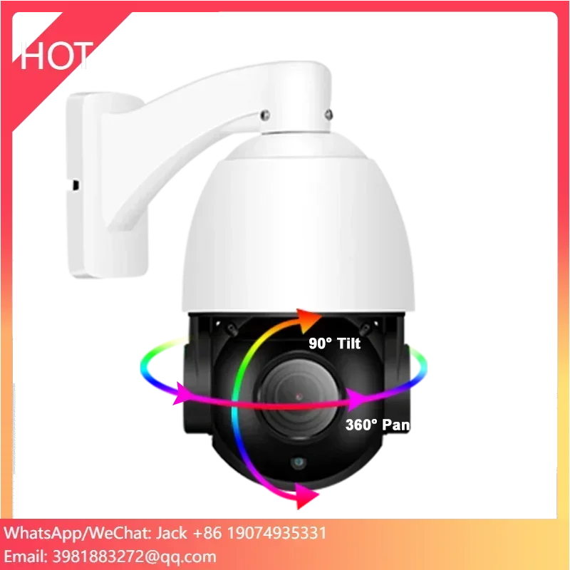 8MP IP PTZ Mini 4,5" câmera IP Speed Dome 20X ZOOM PTZ com POE com MIC
