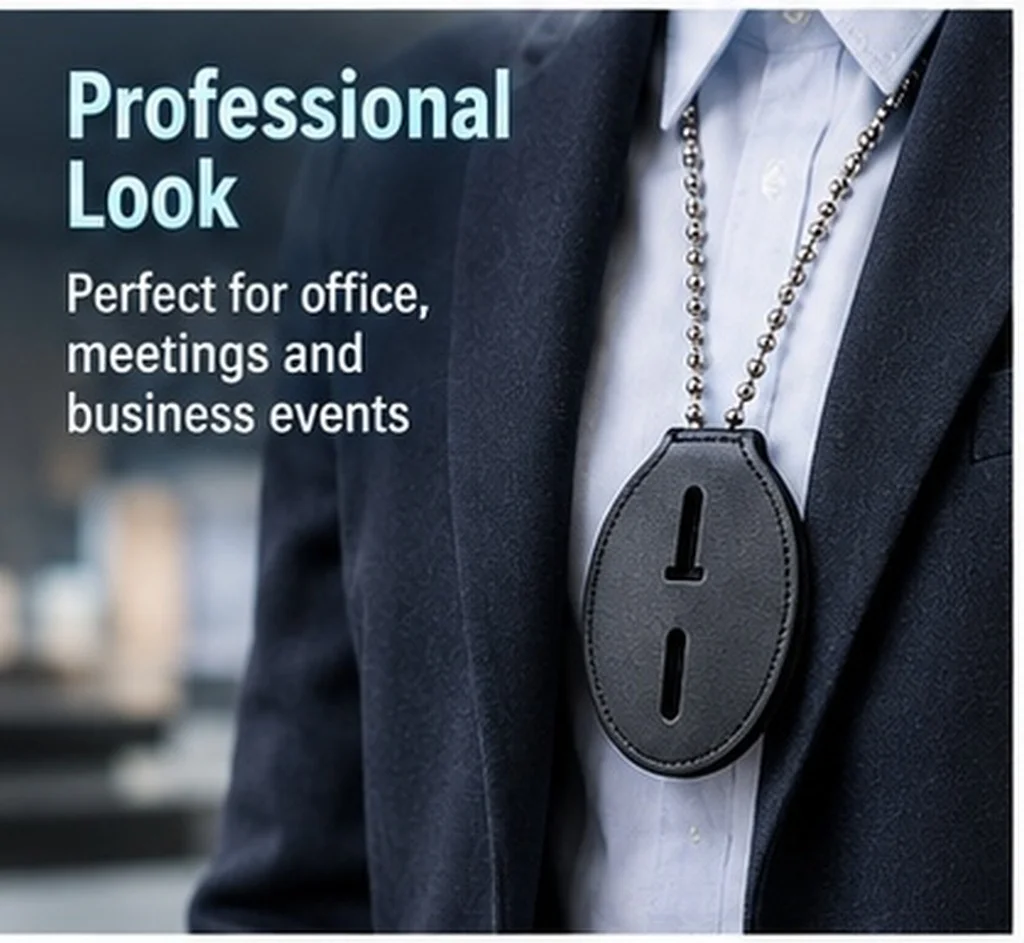 Versatile Police Badge Holder Belt Clip Protective Card Sleeve Id Card Badge Holder Protective Holder for Badge Cards Outdoor