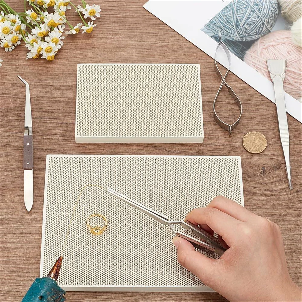 

YHYS 6-комплект для пайки ювелирных изделий, инструменты для изготовления ювелиров, инструменты для плавления и литья, пинцет с лопатой для пайки ювелирных изделий