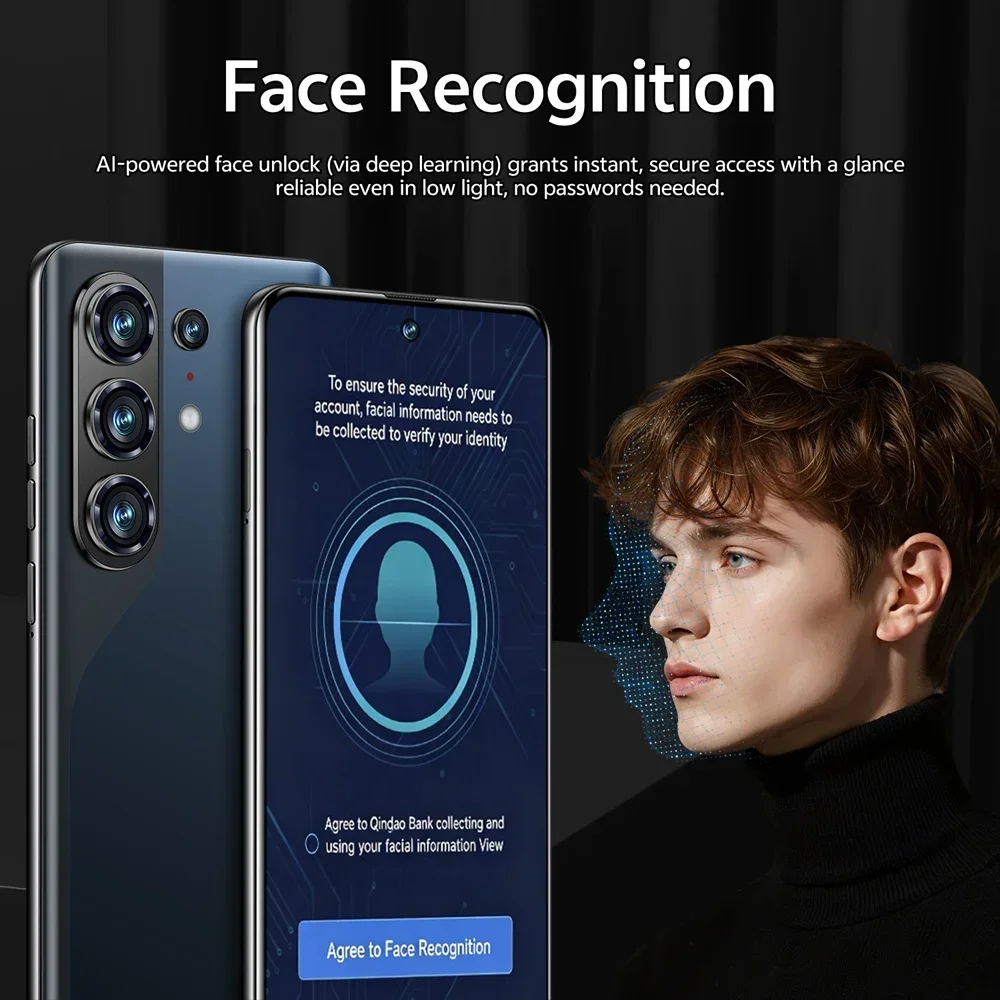 K-Touch Mobiltelefone C26 Ultra Smartphone Android 5G 7,3 HD Handy 22GB 2TB 7800mAh Octa-Core Entsperrt Dual-SIM 16+48MP Kamera – Detail 11