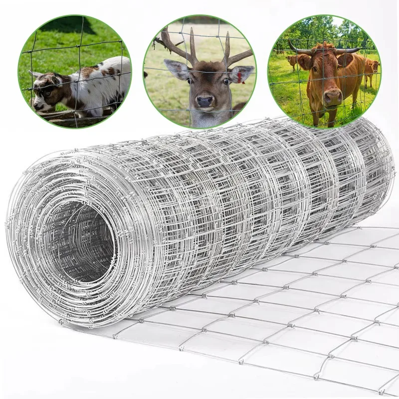 

Cattle Panel 14 Gauge Heavy Farm Fence 4ft 328ft Galvanized Cattle Fence