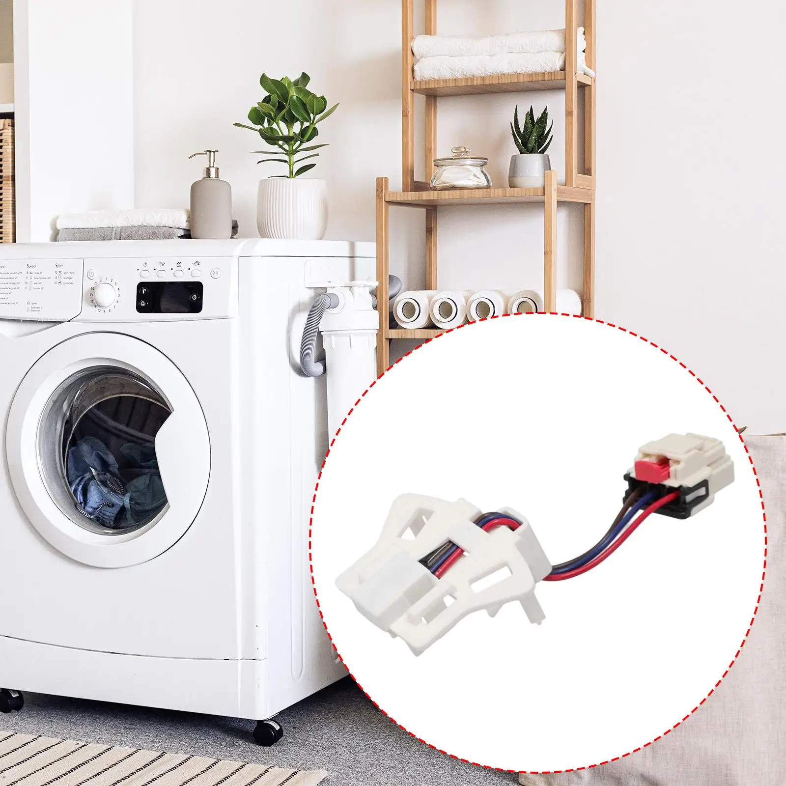 أجزاء غسالة استشعار سرعة غسالة الملابس، خفيفة الوزن، الجزء العالي المستقر WH03x32158 WH12x26330