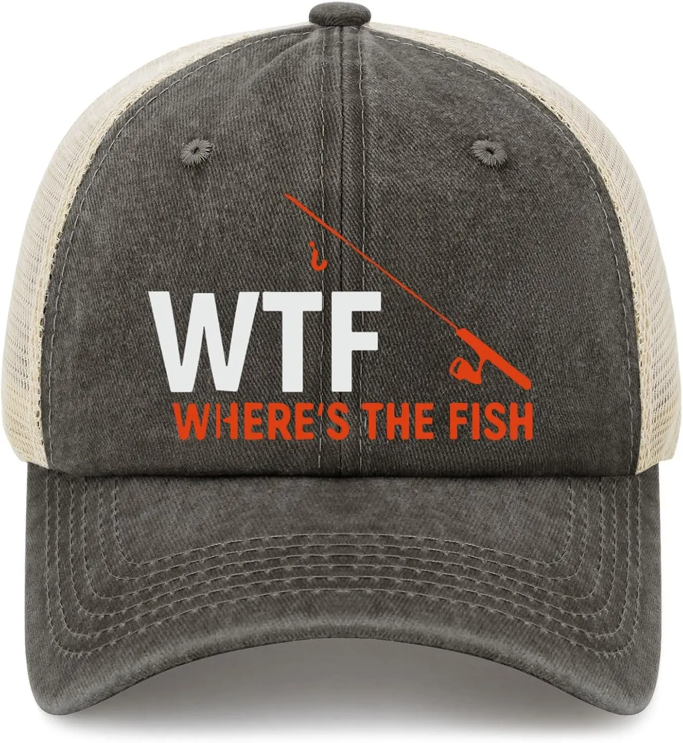 WTFS Where's The Fishs Шляпы дальнобойщика Пляжная кепка для подруг