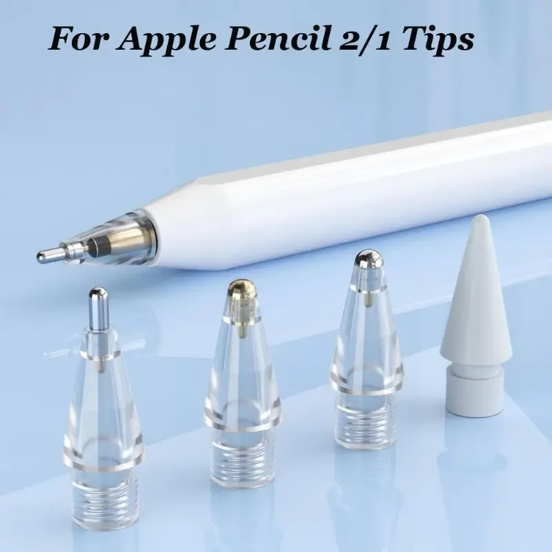 Replacement Tips for Apple Pencil Pro USB-C 1st 2nd Gen, 4/6 Pack Spare Nibs for IPad Pencil, Fine Point Stylus Pen Tips Set