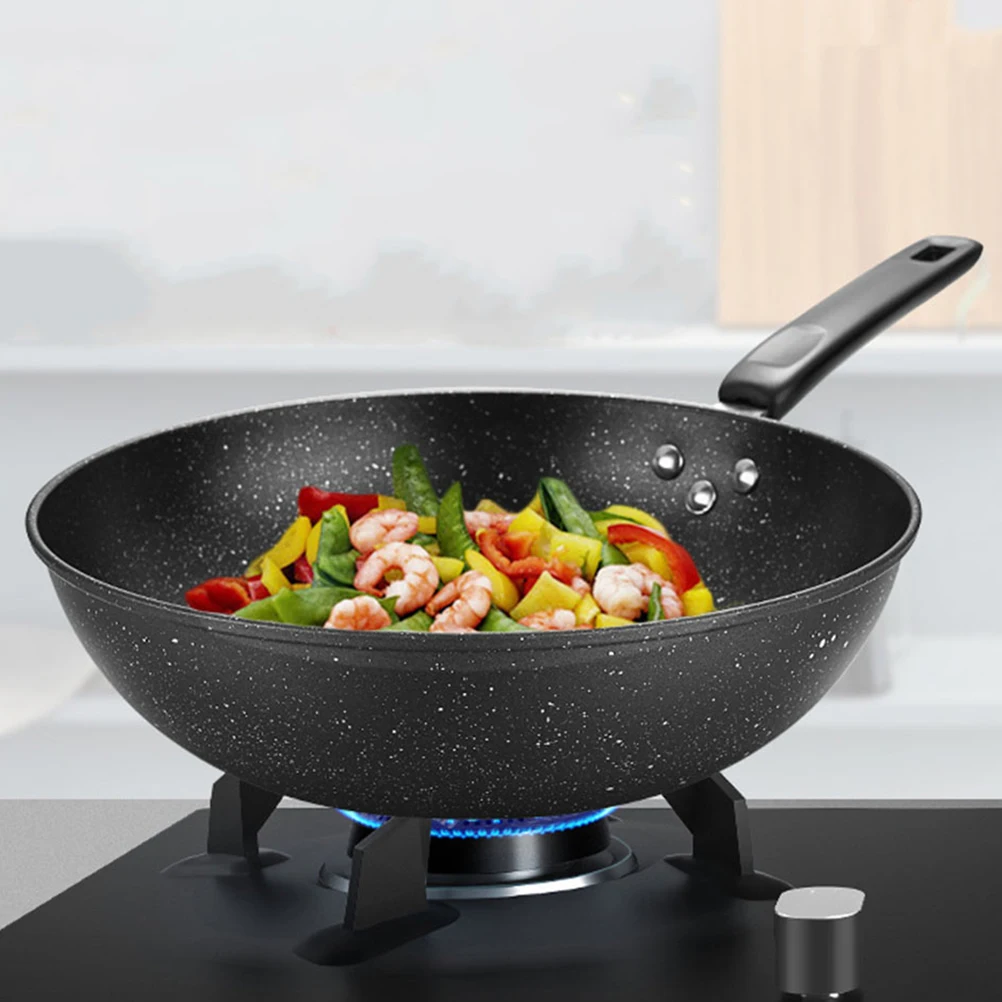 

Non-Stick Stir-Fry Maifan Stone Iron Cooking Kitchen Frying Pan For Home Restaurant Use Wok Pan For Gas Induction Stove