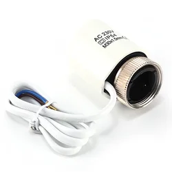 AC230V Normally Closed M30*1.5mm Electric Thermal Actuator IP54 for Underfloor Heating Thermostatic Radiator Valve 0.9M Cable