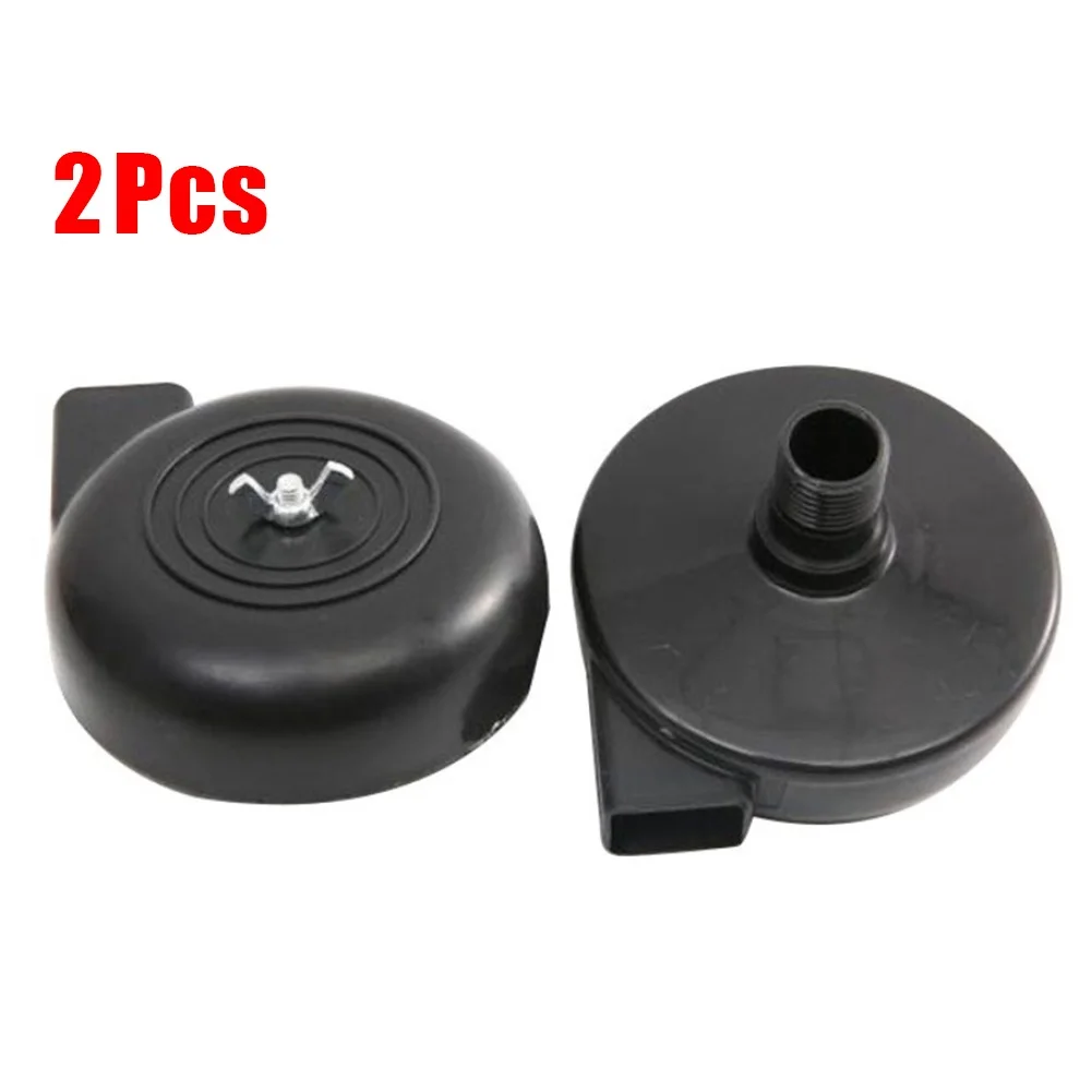 2pcs 16mm Plastic Air Filter Silencer Muffler For Air Compressor Male Pneumatic Parts Black Threaded Exhaust Noise Muffler