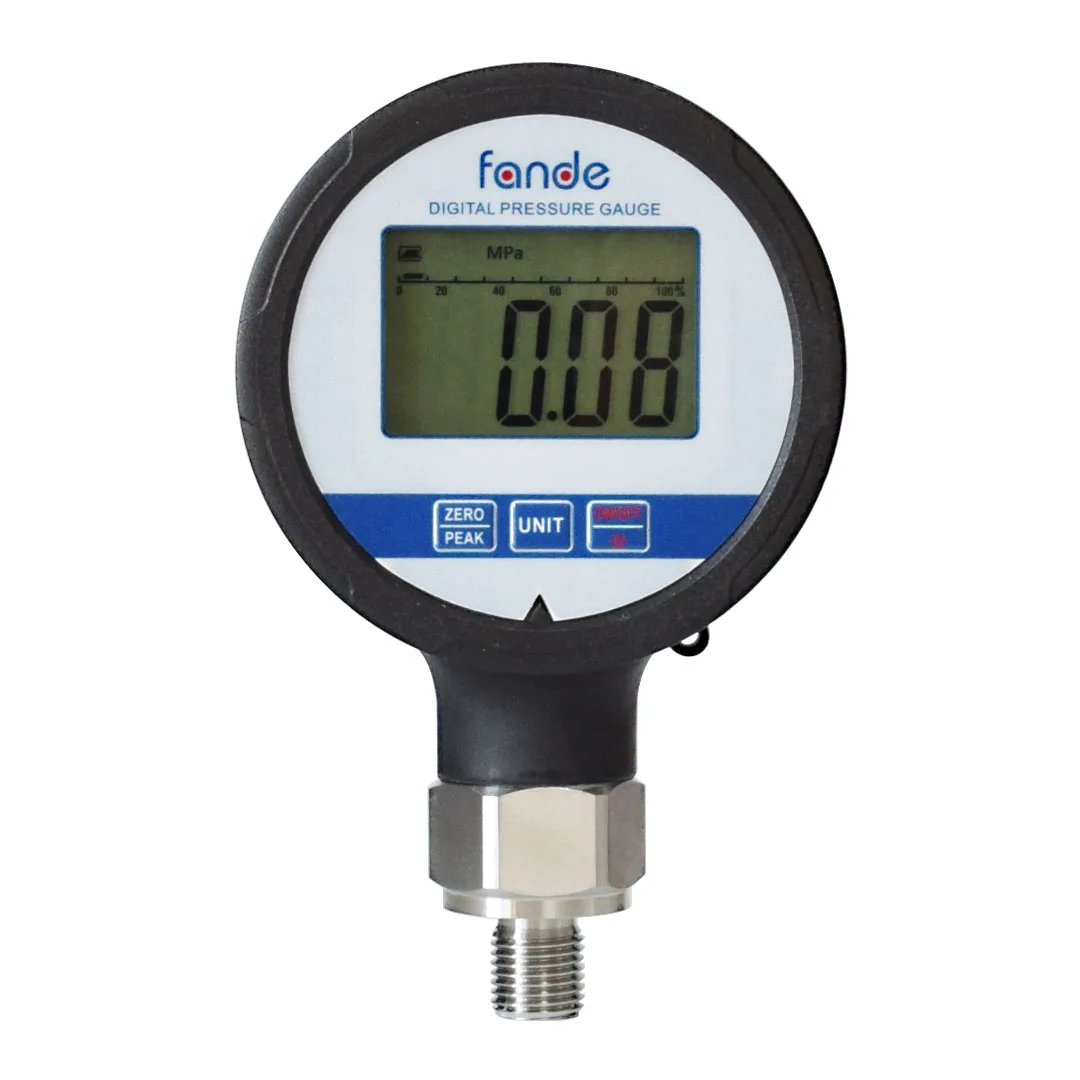 Fandesensor New Pressure Gauge for Hydraulic Water Air Oxygen Accuracy 1%FS Waterproof IP65 Diameter 80mm