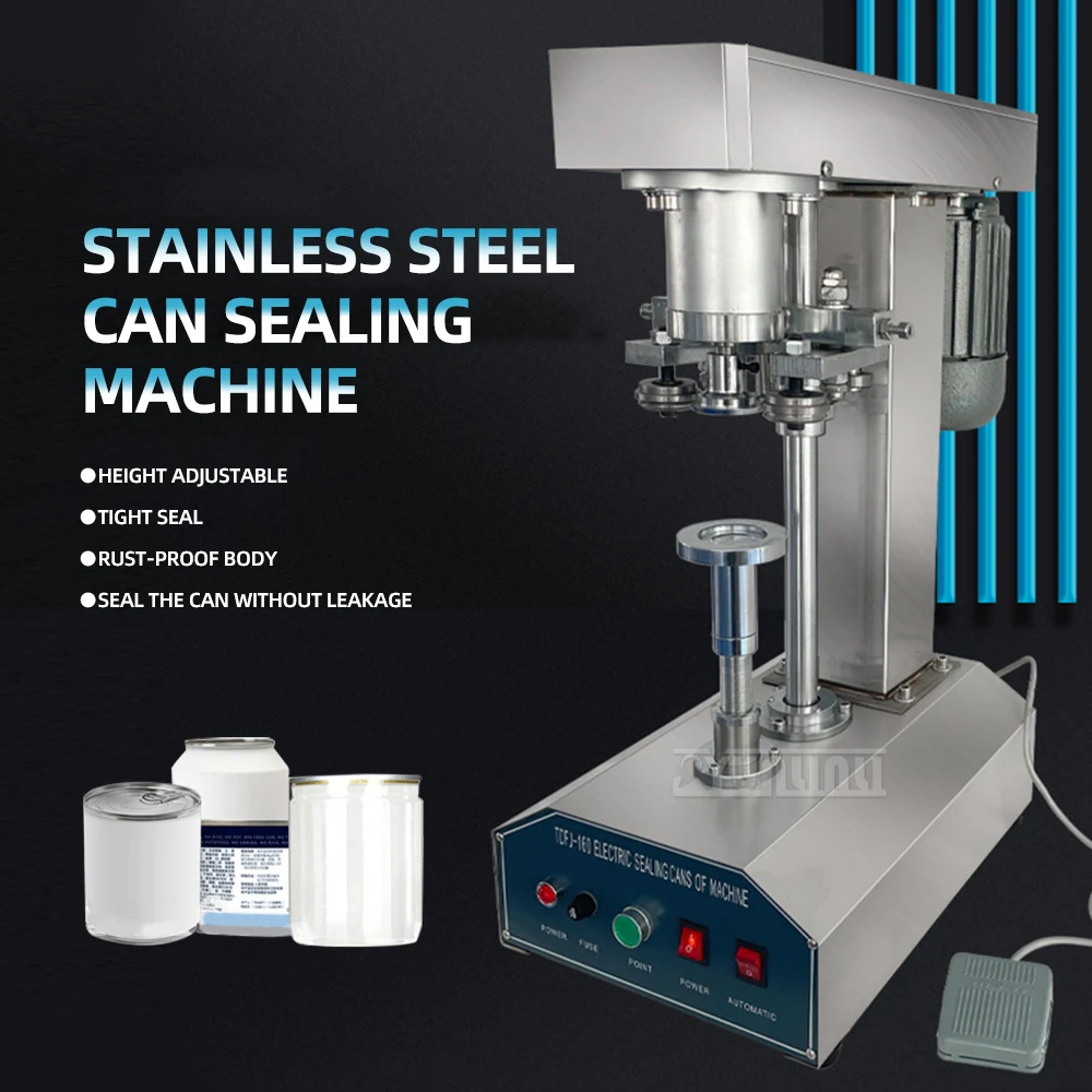 

TDFJ-160 Automatic Food Vacuum Can Sealing Machine Stainless Steel Can Tinplate Sealing Machine