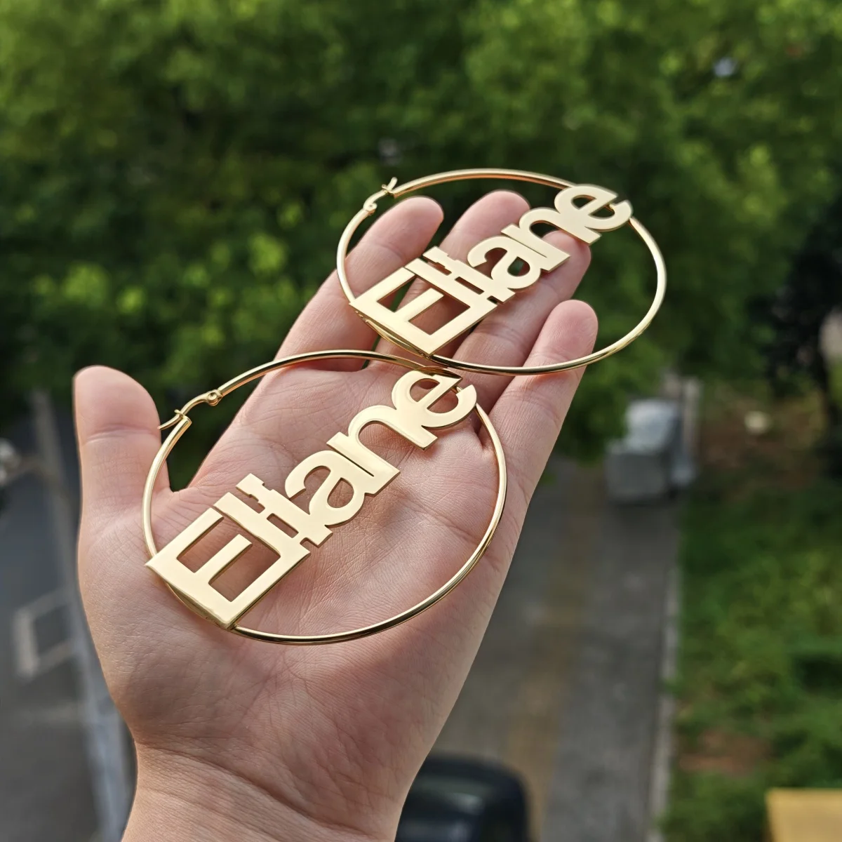 Customized Stainless Steel Earrings Customized Name Earrings Charming Women's Earrings Fashionable Banquet Party Earrings