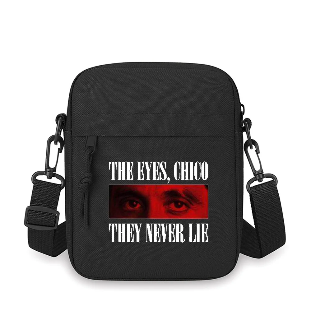 

Eyes,They Never Lie,Chico Men Crossbody Bag Single Shoulder Women Cartoon Anime Film Printing Design Unisex