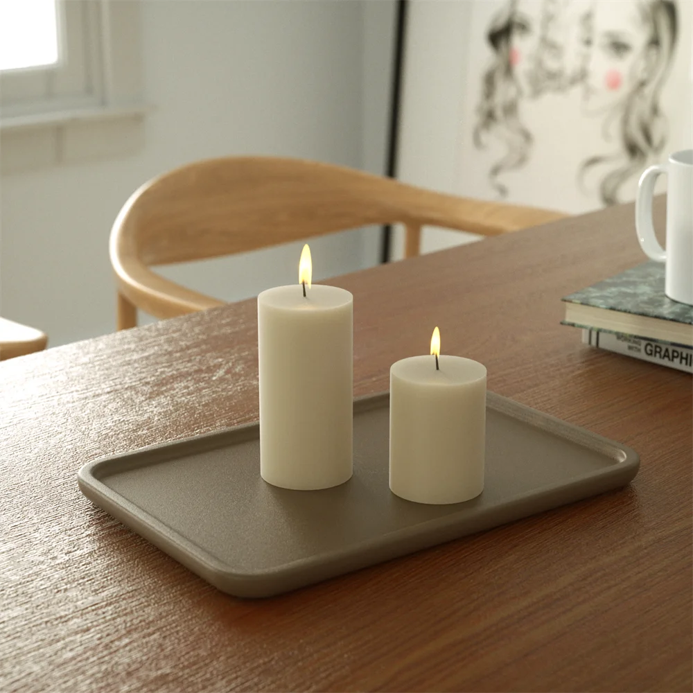 Nicole Rectangular Tray Silicone Molds for Cement DIY Handmade Platter Tray Jesmonite and Concrete Silicone Mould