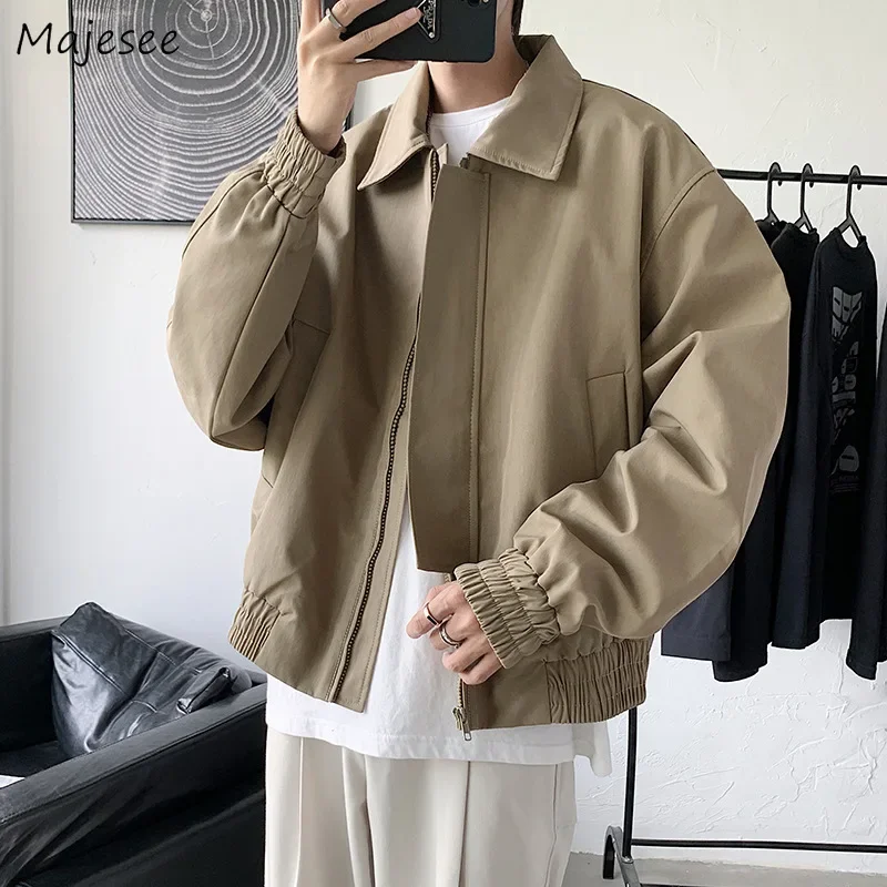 

Jackets Men Chic Ulzzang Cargo Handsome Gentle Personality All-match Chaqueta Popular Casual Japanese Stylish Clothing Autumn