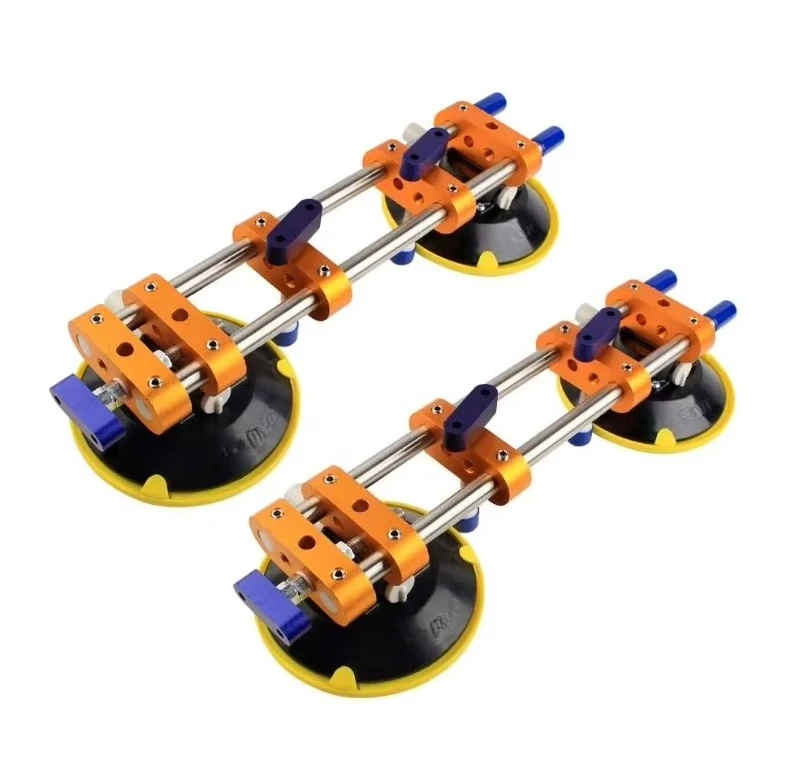 Manual Rubber Vacuum Leveling Setter Hand Tool 6 Inch Suction Cup Granite Stone Seam Setter Ratchet Seam Setter