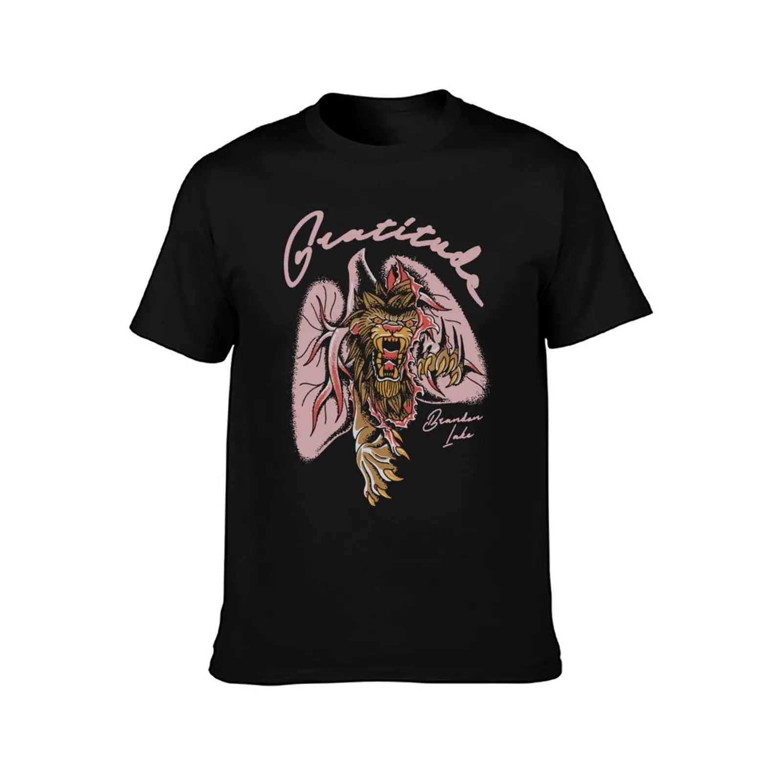 Brandon Lake Merch Gratitude Lion Inside Of Those Lungs T-Shirt Outdoor Activity Sports T-Shirt