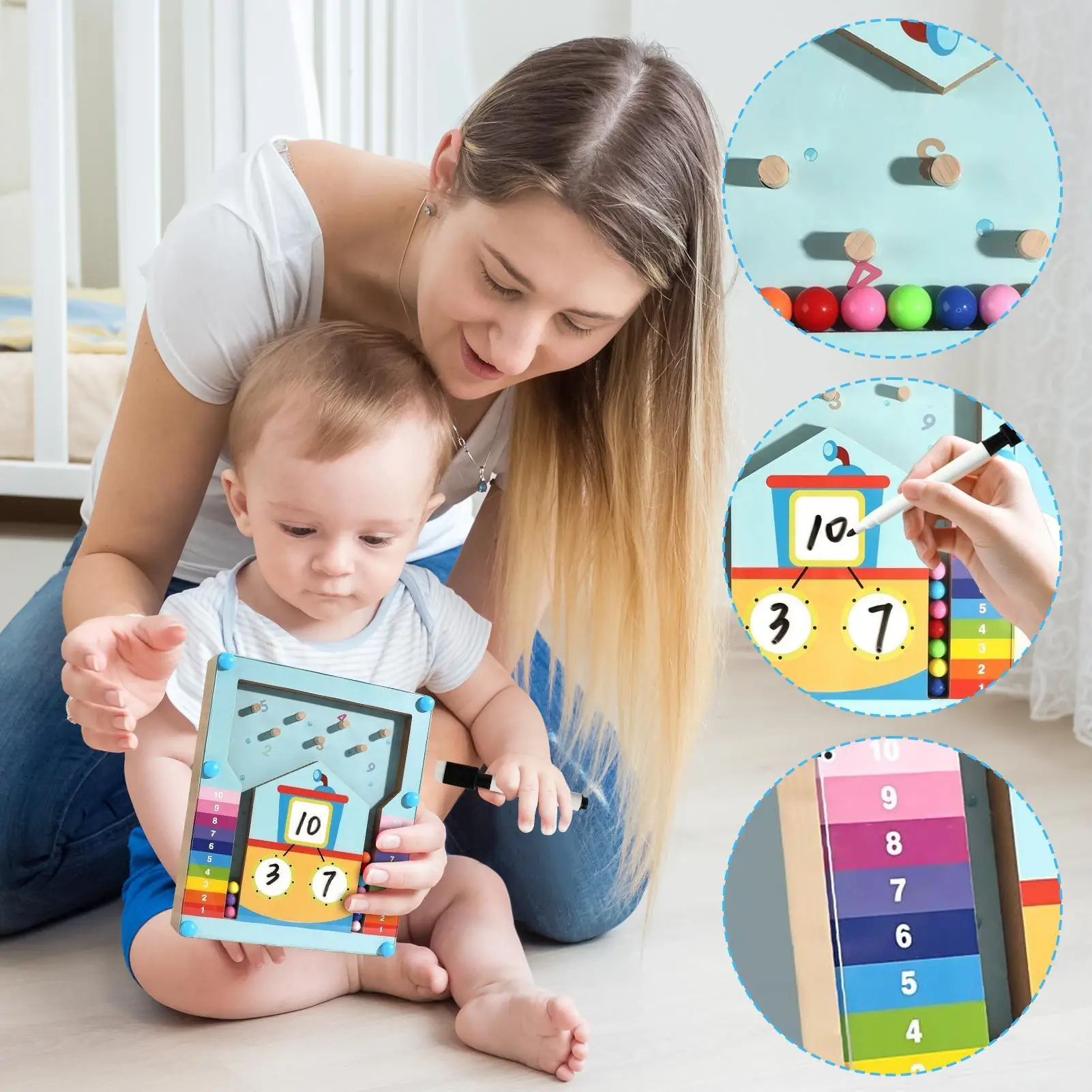 Crianças jogos de matemática jardim de infância pré-escolar atividades de aprendizagem blocos de atividades educacionais dentro de 10 brinquedos recursos de jogo para casa