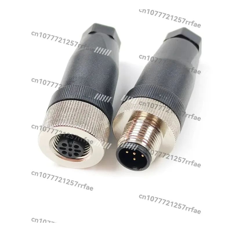 4-Pin 5-pin 8-pin 12-pin 17-pin DIN automotive 60V 4A IP67 waterproof male and female multi-pin right-angle connector