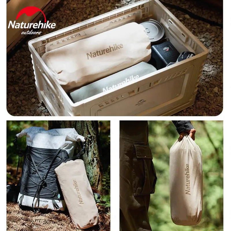 Imagem -05 - Naturehike-inflável Cama de Casal Colchão de ar Tapete de Acampamento Almofada Inflar o Bolsa Isolado Frio R-value 4.8