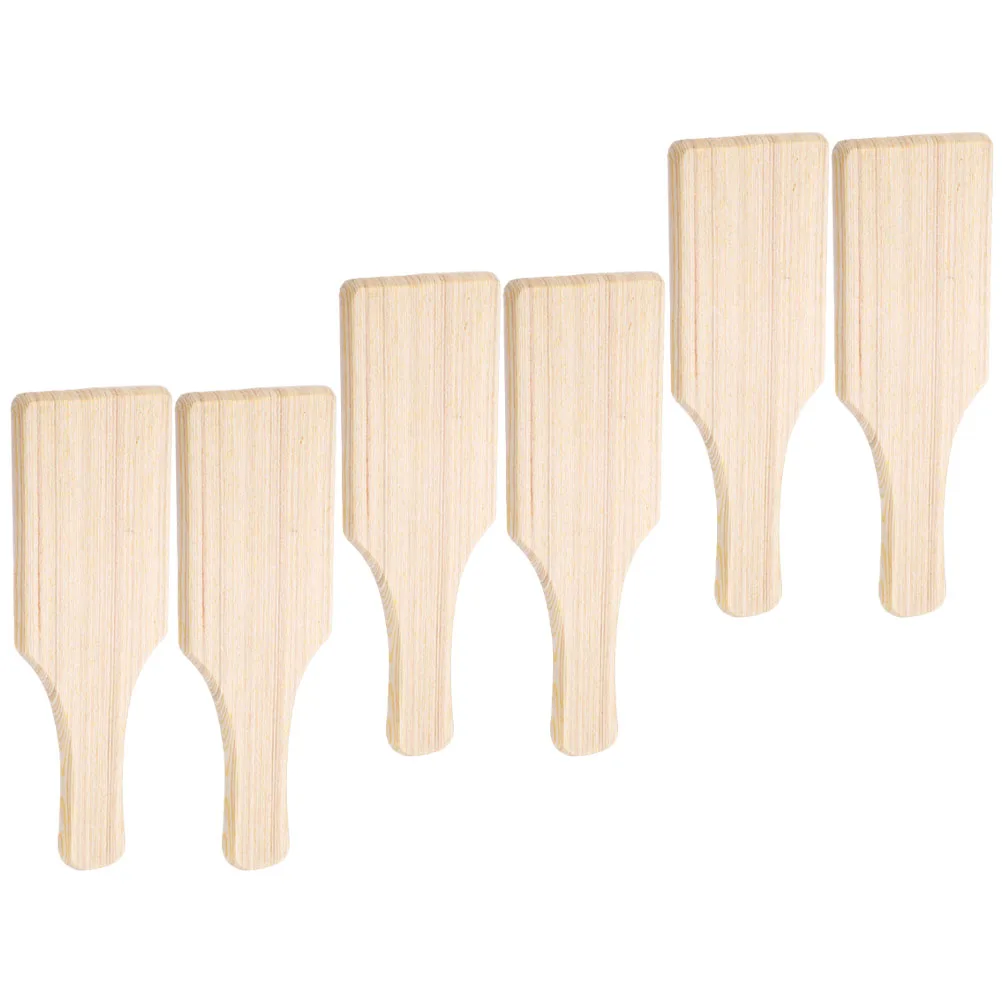 

6pcs Clay Modeling Tools Wood Pottery Shaping Supplies DIY Craft Smooth Professional Paddle Easy Clean Beginner Pottery Tools