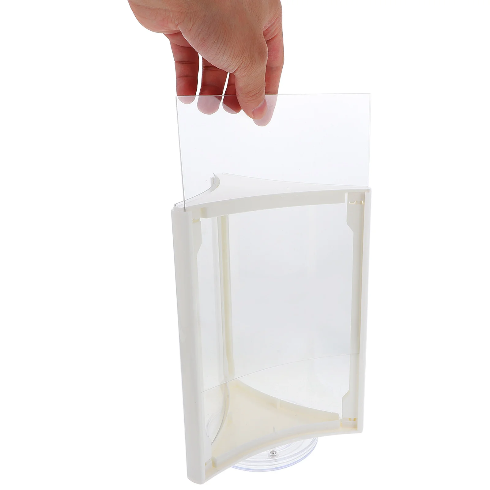 

Rotating Table Card Menu Holder for Display Holders Triangle Desk Sign with Acrylic Stand Frame