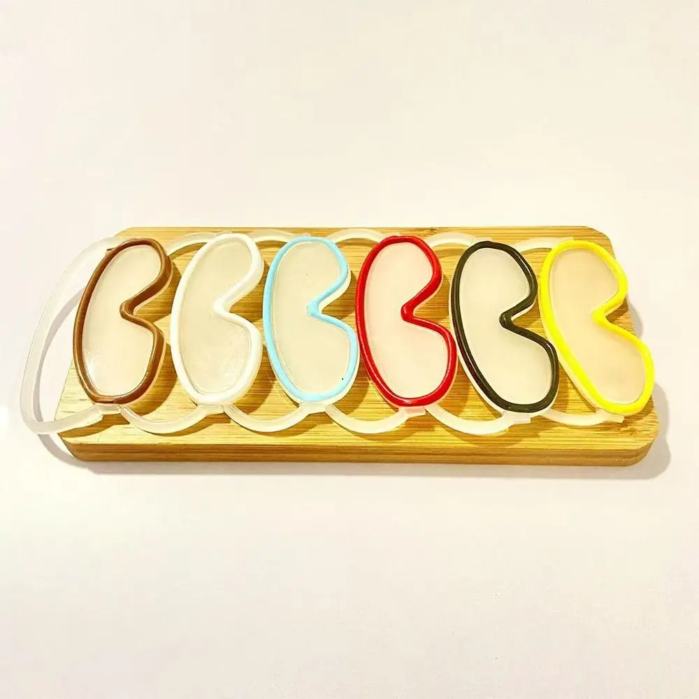 トレンド 10-17 センチメートルミニサングラスメガネ DIY プラスチックメガネ衣類オーバルメガネ人形アクセサリー