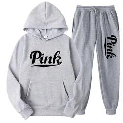 Tracksuits Men/Women Casual Solid Warm Suits Hoodies Sweatpants Autumn Winter Pullover Sweatshirts Pants Sports Suit Two Piece