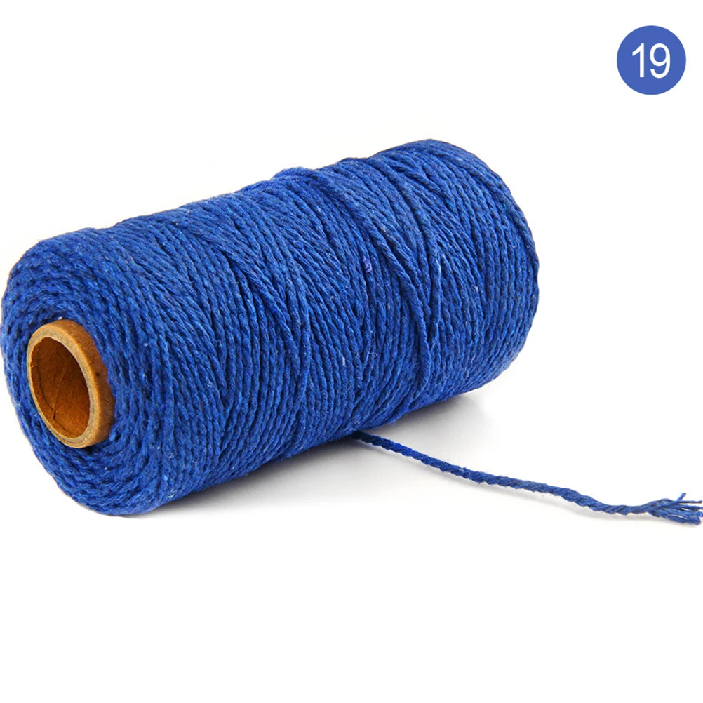 

4pcs Colored Cotton Durable Braided Camping Clothesline Cotton Clothesline Rope Rope Wrapping DIY Gardening Accessories