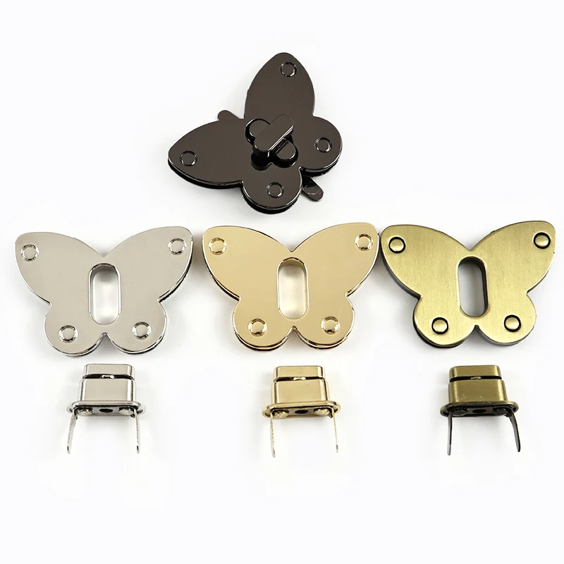 

1/2/5Pcs Meetee 40*50mm Metal Lock Buckles Purse Bag Twist Turn Snap Clasp Leather Craft Decor Closure DIY Hardware Accessories