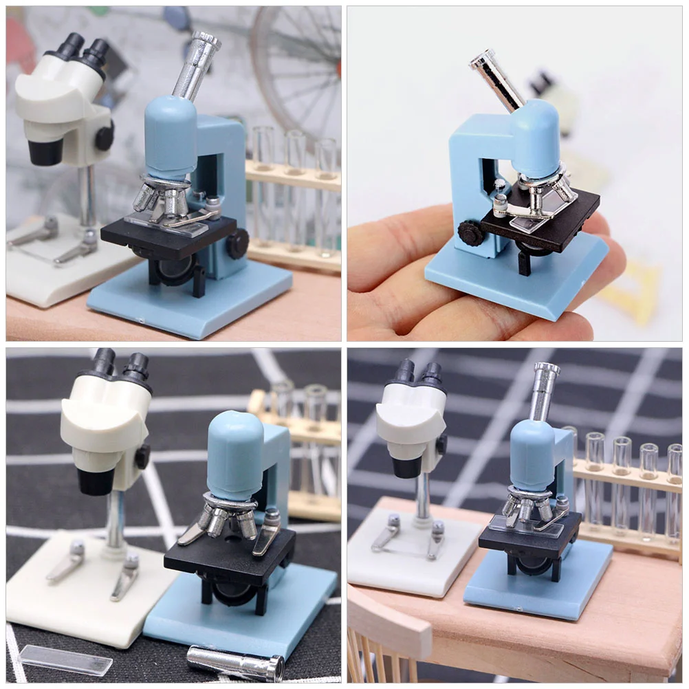 2-delige kinderkamer zaailing plantenbak microscoop model huis miniatuur poppenhuis accessoires sphagnum