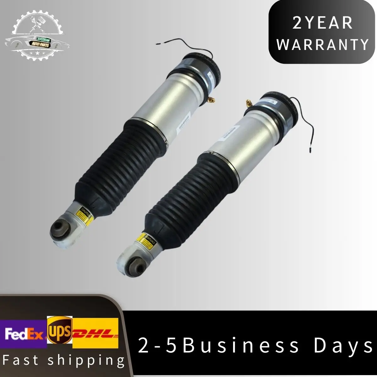 

Pair Rear Air Suspension Shock Struts w/EDC Fit BMW E65 E66 730d 745i 750i 760i