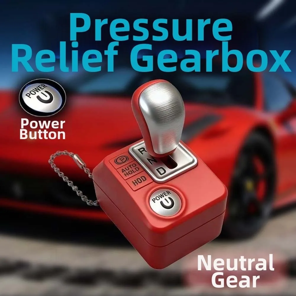 Cartoon Reverse Gear Shifting Pendant Button Batteries Audio Drive Rod Box Key Chain Mini Simulation Bag Hanging