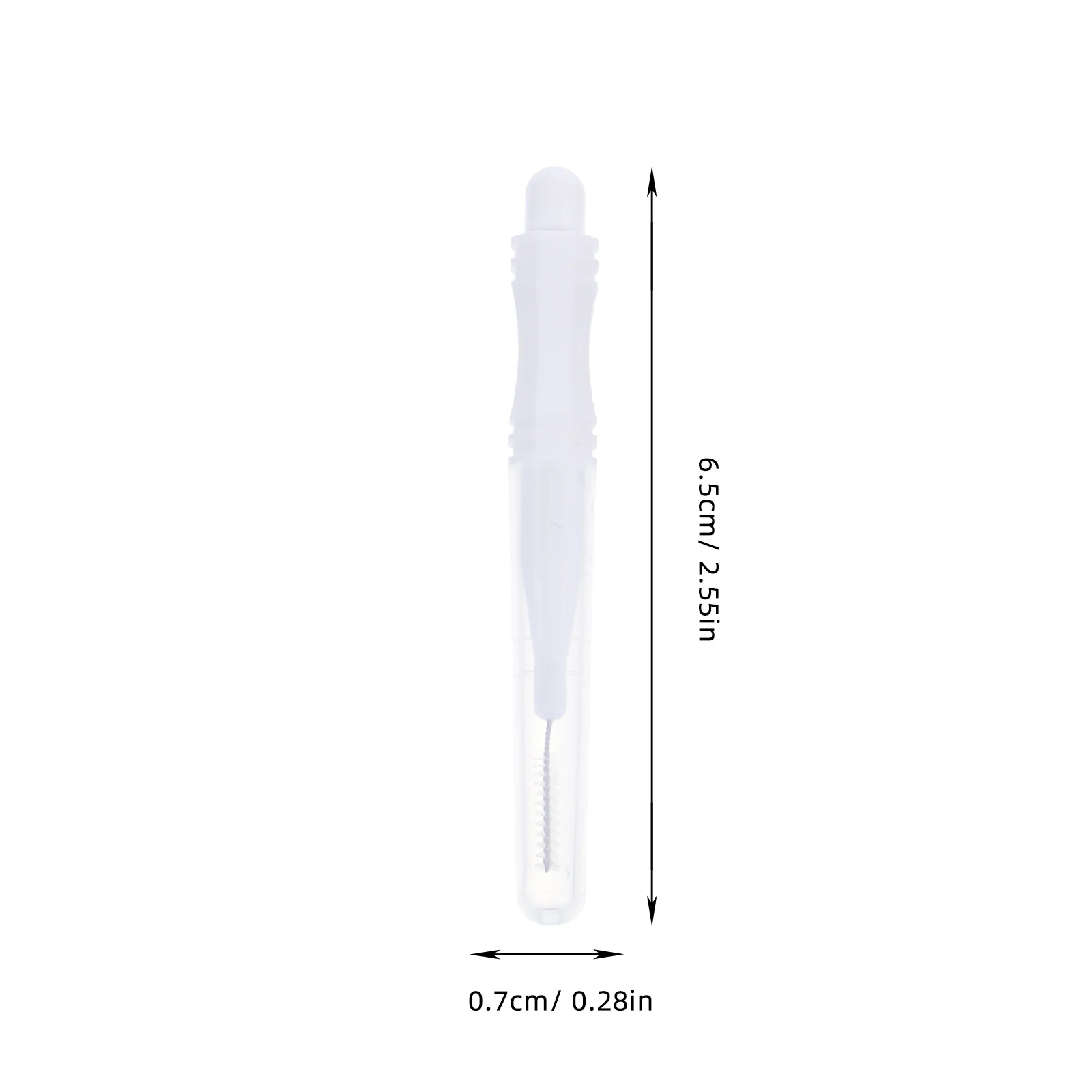 60 pcs Eyebrow With Caps Lamination Portable Eyebrow For Makeup Styling Brow Brush Brow Brush Tool With Caps Tool