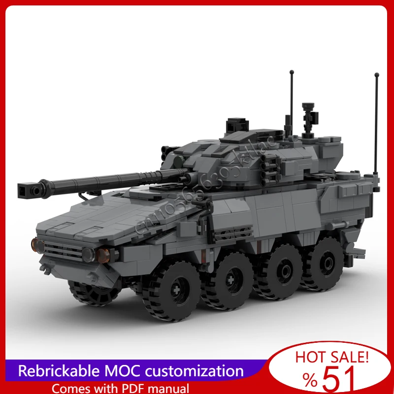 

975 Parts High Efficiency Infantry Armored Vehicles Model MOC Building Blocks Bricks Creative Assembly Toys Kid Christmas Gifts