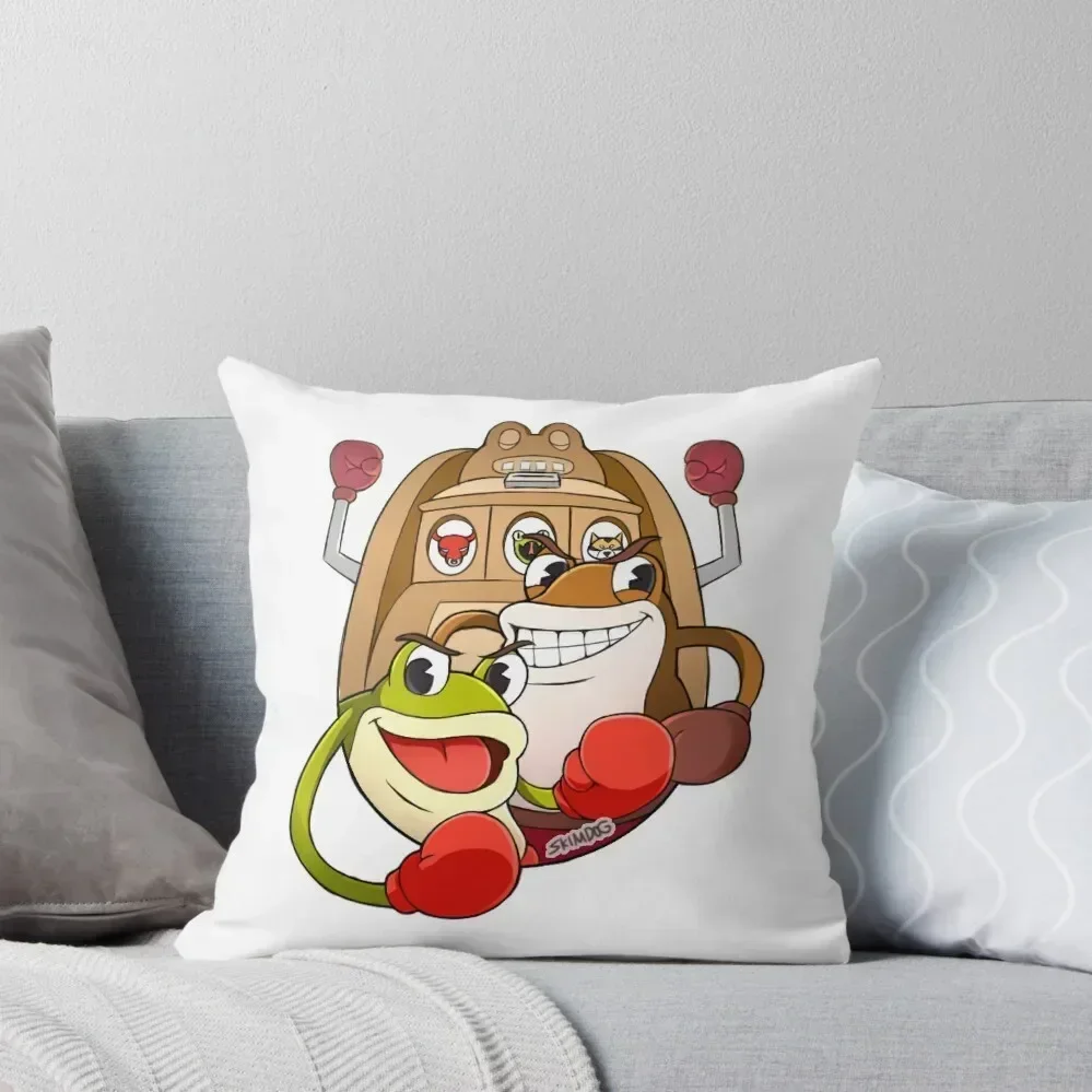 

Ribby and Croaks Throw Pillow Pillow Covers Decorative ornamental pillows pillow pillowcase