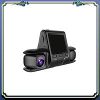AU16-Black 3 Camera Lens Car DVR HD 1080P Dash Camera IR Night Vision 3-Channel Dash Cam Video Driving Recorder 24H Parking Moni