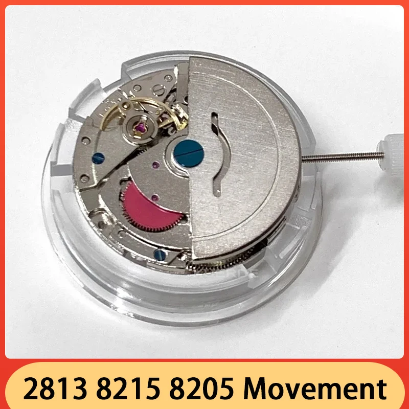 New High Quality Chinese Pearl 2813 8215 8205 Movement Single Calendar Automatic Mechanical Movement Red Wheel Watch Accessories