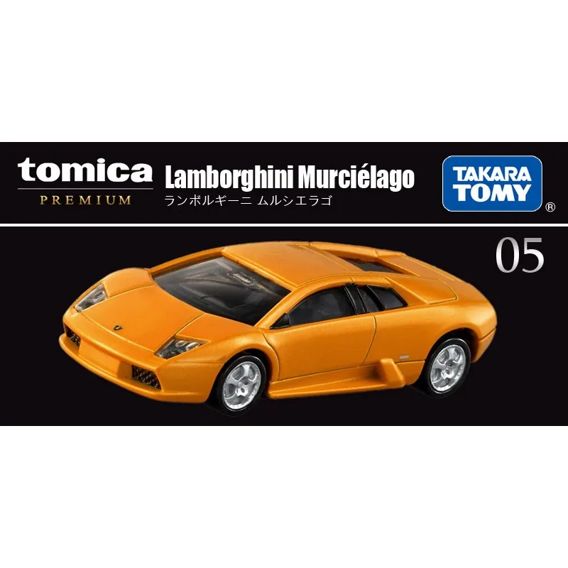 Модель автомобиля TAKARA TOMY Lamborghini Murcielago из сплава, масштаб 1:64, декоративная миниатюрная игрушечная машинка для коллекции, подарок