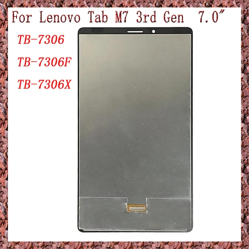 Pantalla LCD AAA para Lenovo Tab M7 de 3ª generación, montaje de cristal digitalizador con pantalla táctil, TB-7306, TB-7306F, 7306, 7306F, 7,0 pulgadas