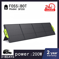 FOSSiBOT SP200 18V 200W Foldable Solar Panel with Magnetic Handle, 23.4% Efficiency, Adjustable Stand Power Station Waterproof