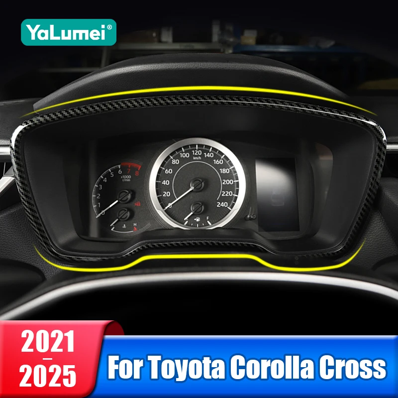 

Car Dashboard Display Speedometer Gauge Trim Cover For Toyota Corolla Cross XG10 2021 2022 2023 2024 2025 Hybrid Accessories