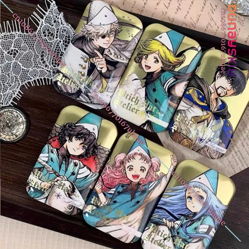 831Qifrey Olruggio Cartoon Badge Kawaii Anime  Button Pins Handmade Round Jewelry Brooch Birthday Anime Witch Hat Atelier