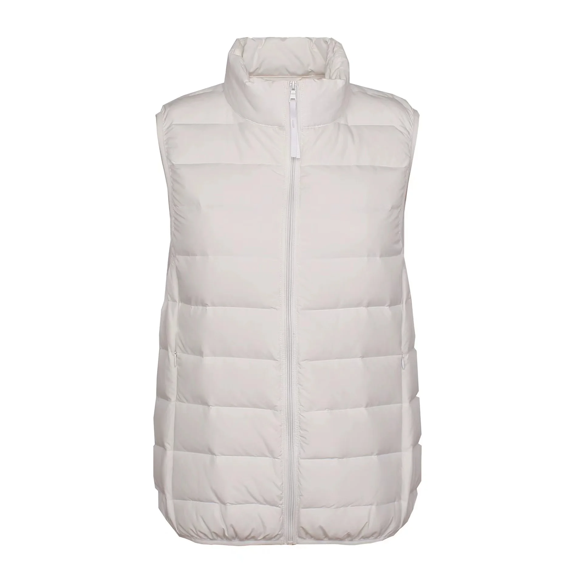 Nieuwe Herfst Winter Vrouwen Mouwloos Vest Jacket Ultra Licht Witte Eendendons Vest Vrouwelijke Korte Vest Uitloper Oversized 3XL