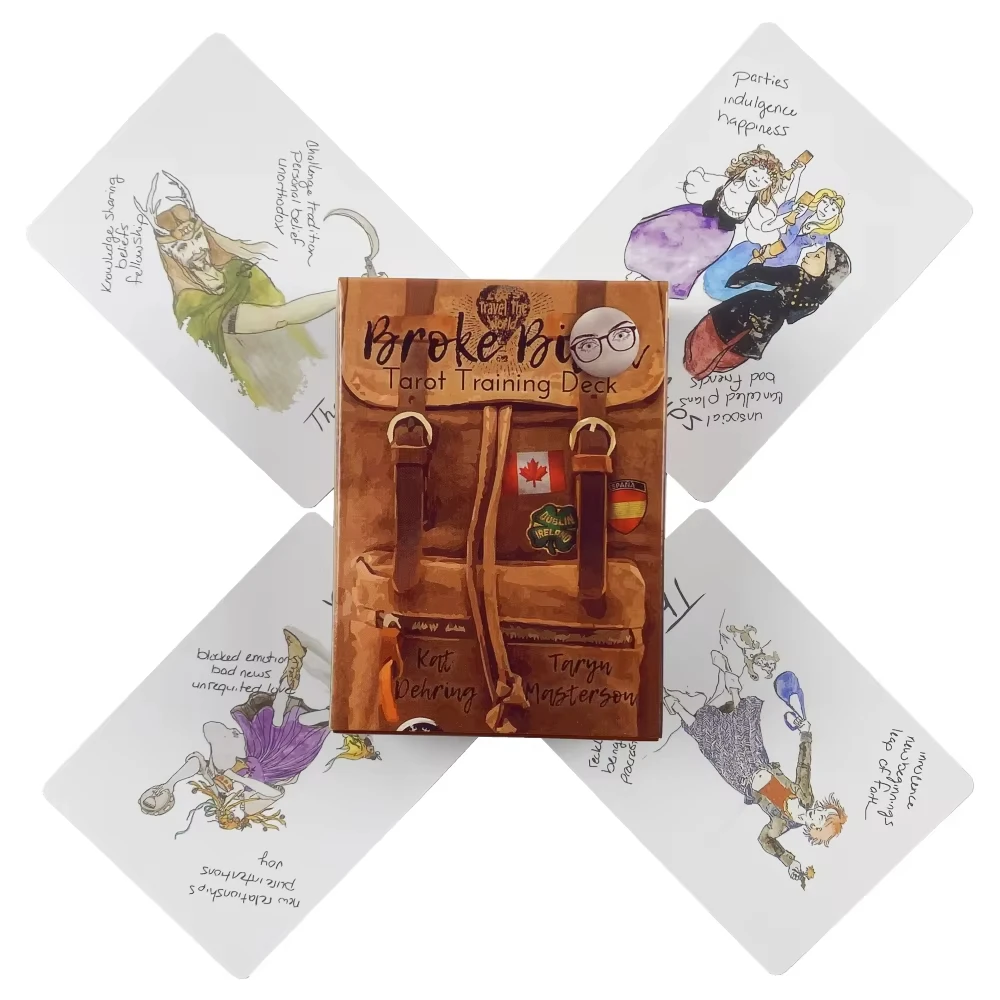 بطاقات التارو Broke B Word A 78 Oracle English Visions Divination Edition Deck Borad Playing Games