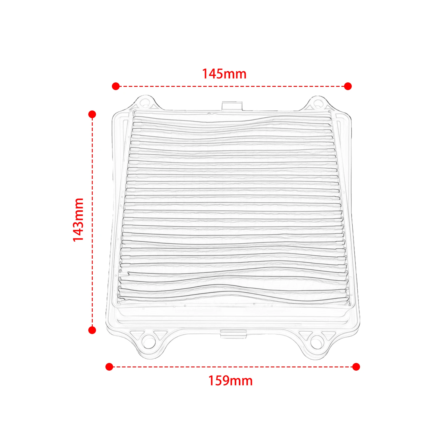 Motorcycle Air Filter  For Bajaj Pulsar RS 200 2012-2018 Intake Cleaner Engine Maintenance Parts