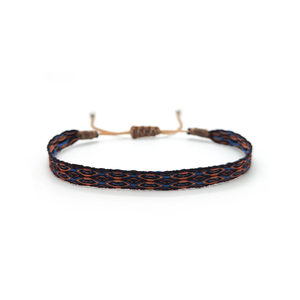 KKBEAD Kolumbien Armband Stoff Stoff Armbänder für Frauen Männer Handgewebtes geflochtenes Armband Geschenk Großhandel Boho Freundschaftsschmuck – Detail 23