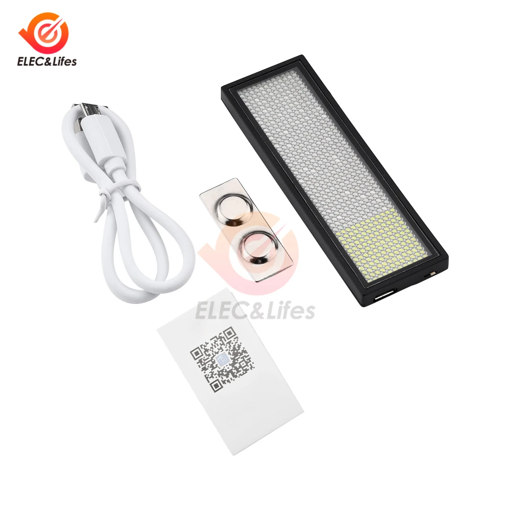Imagem -04 - Totalmente Novo Bluetooth Led Nome Crachá Faça Você Mesmo Placa de Mensagem Rolagem Programável Mini Display Led hd Texto Dígitos Padrão Exibição