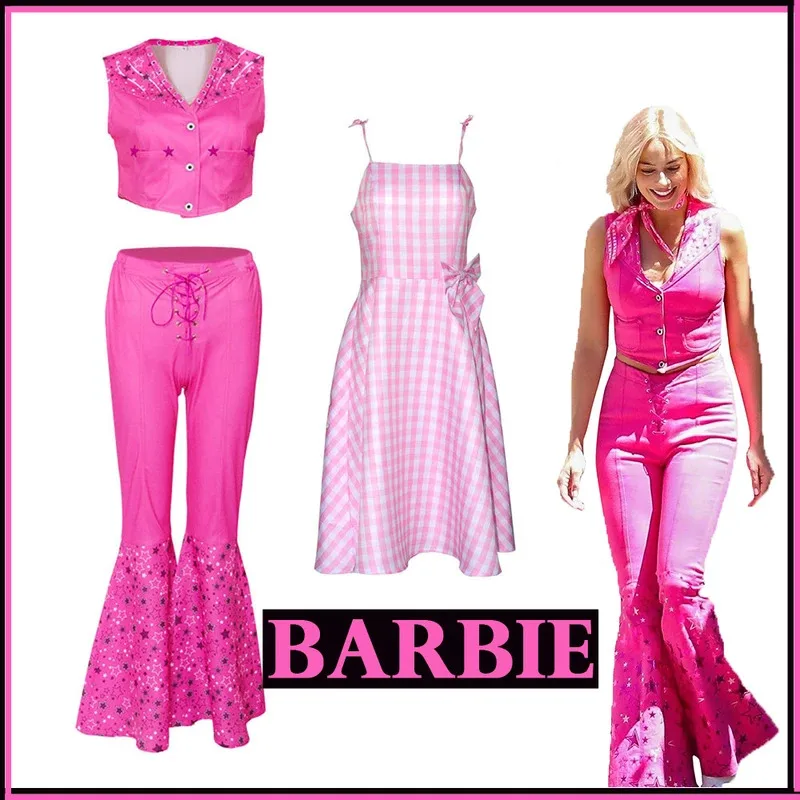 Bear's Den película Barbie de Margot Robbie para mujer Cosplay Ken fiesta de lujo disfraces de Halloween rosa Top Beach We New 2025