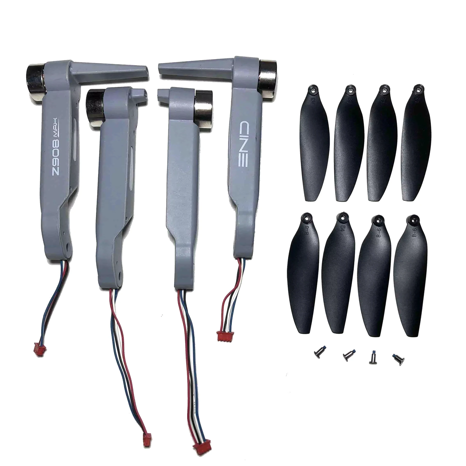 Brushless Drone Z908 MAX Original Spare Part Full Motor Arm Set Propeller Blade DIY Accessory